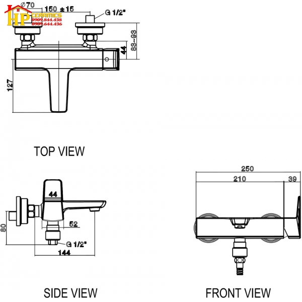 SEN TẮM NÓNG LẠNH AMERICAN STANDARD WF-6911 CHÍNH HÃNG
