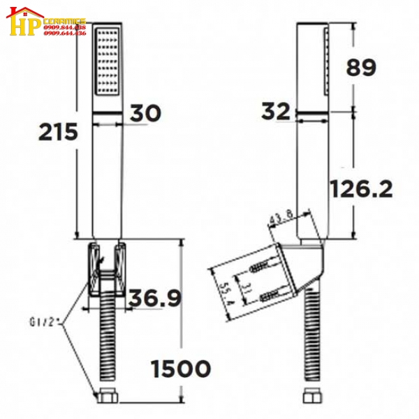 TAY SEN TẮM AMERICAN STANDARD WF-S508 CHÍNH HÃNG
