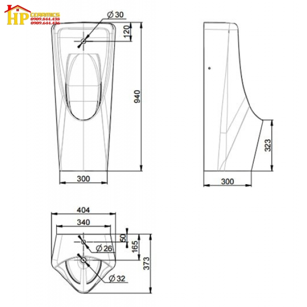 BỒN TIỂU NAM CẢM ỨNG AMERICAN STANDARD WP-6506 CHÍNH HÃNG