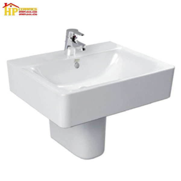 LAVABO TREO TƯỜNG CHÂN NGẮN AMERICAN STANDARD WP-F550/0740-WT CHÍNH HÃNG