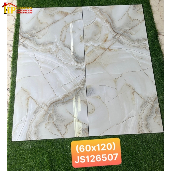 GẠCH LÁT NỀN 60X120 VÂN XANH NGỌC KHẮC KIM 126507