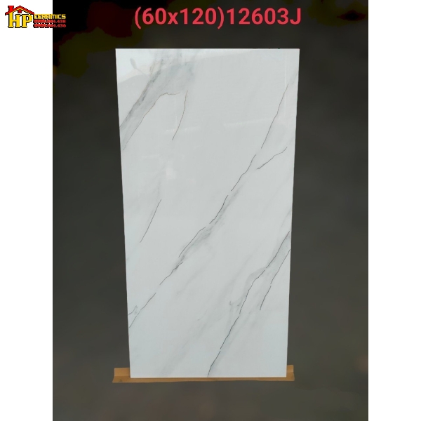 GẠCH LÁT NỀN 60X120 TRẮNG VÂN KHÓI 12603