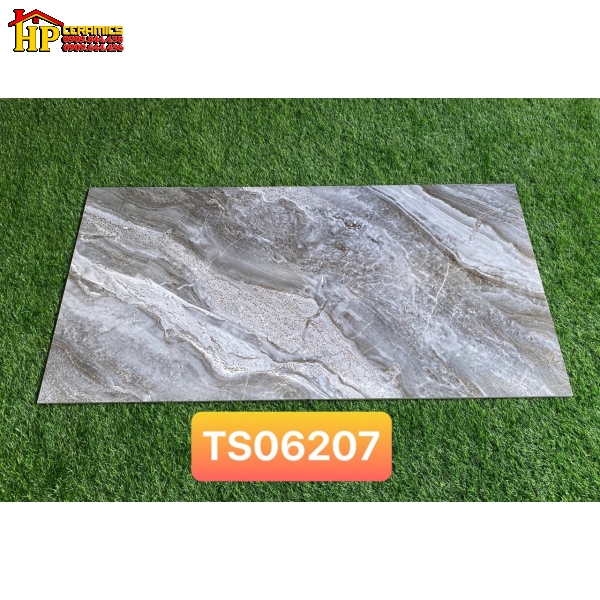 GẠCH LÁT NỀN 60X120 VÂN ĐÁ XÁM ĐẬM 6207