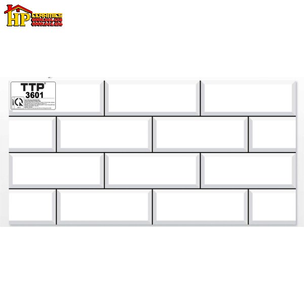GẠCH ỐP TƯỜNG 30X60 TRANG TRÍ Ô CHỮ NHẬT TRẮNG 3601 CAO CẤP GIÁ RẺ