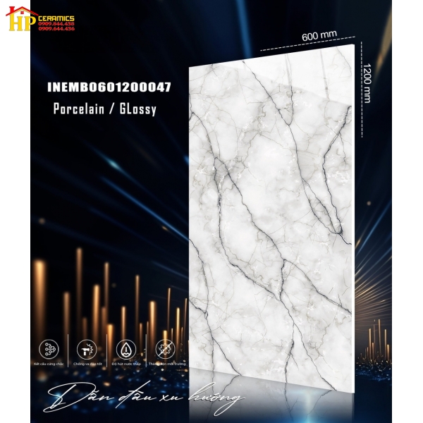 GẠCH 60X120 VÂN ĐÁ MARBLE 047 NHẬP KHẨU CAO CẤP 