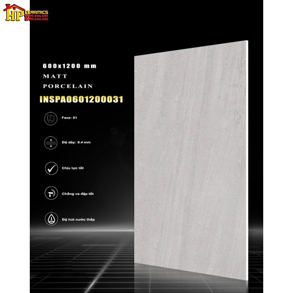 GẠCH LÁT NỀN 60X120 VÂN XÁM XÉO LỢT 031 NHẬP KHẨU CAO CẤP