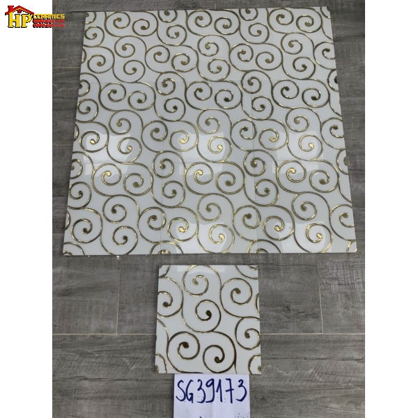 GẠCH TRANG TRÍ 30X30 HOA VĂN HÌNH XOẮN ỐC KHẮC KIM NHẬP KHẨU CAO CẤP