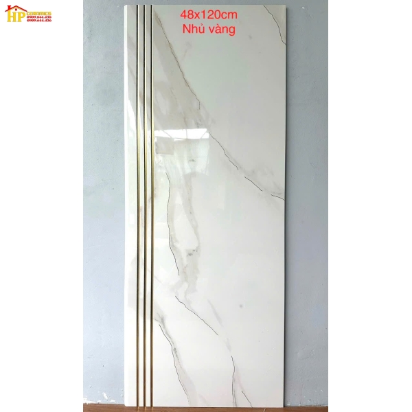 GẠCH CẦU THANG 47X120 TRẮNG KHÓI KHẮC KIM NHẬP KHẨU CAO CẤP