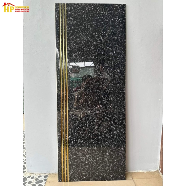 GACH CẦU THANG 47X120 VÂN ĐÁ HOA CƯƠNG ĐEN NHẬP KHẨU CAO CẤP