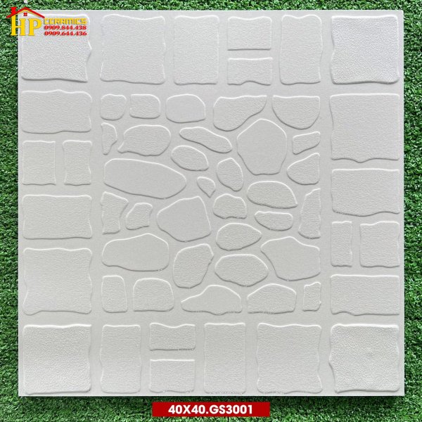 GẠCH SÂN VƯỜN 40X40 SỎI KEM GS30001 CAO CẤP GIÁ RẺ