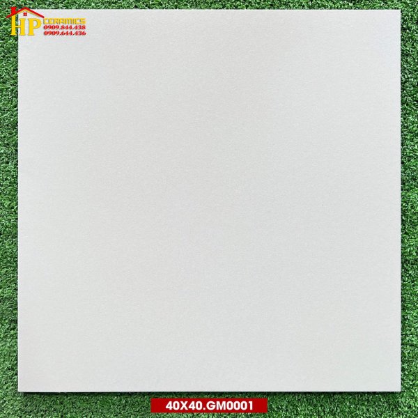 GẠCH LÁT NỀN 40X40 ĐÁ KEM TRƠN GM001 CAO CẤP GIÁ RẺ