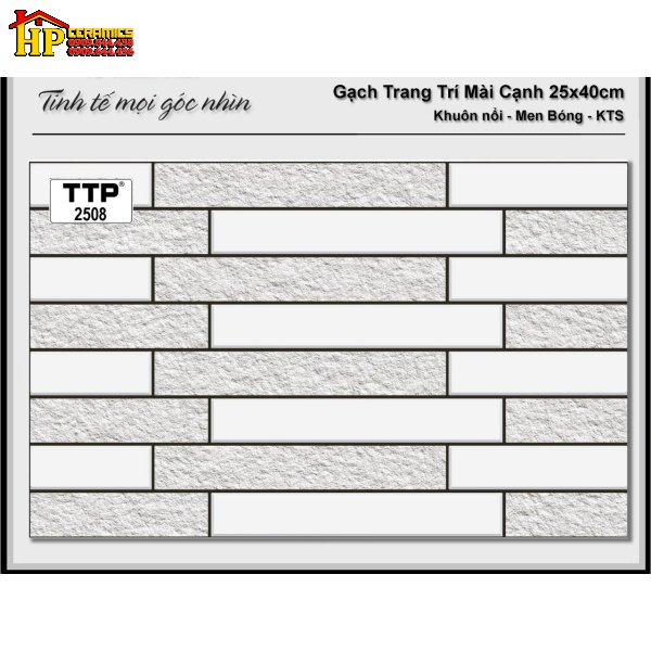 GẠCH TRANG TRÍ 25X40 HÌNH CHỮ NHẬT ĐAN XEN 2508 CAO CẤP