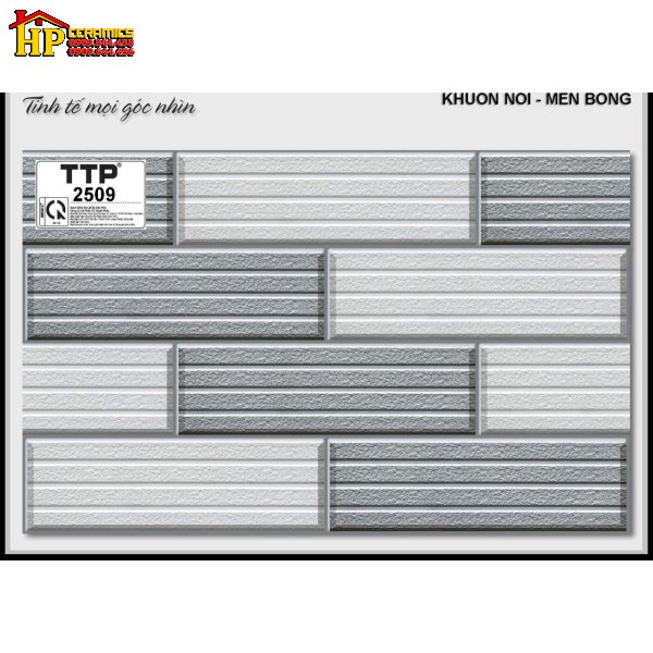 GẠCH TRANG TRÍ 25X40 Ô HÌNH CHỮ NHẬT ĐAN XEN 2509 CAO CẤP