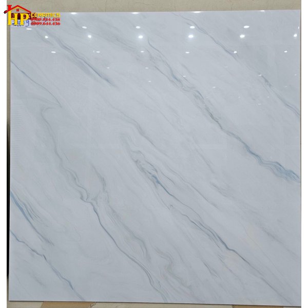 GẠCH LÁT NỀN 100X100 MÀU TRẮNG VÂN ĐÁ DÒNG CHẢY XANH 21009 CAO CẤP GIÁ RẺ