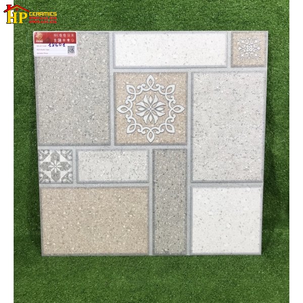 GẠCH SÂN VƯỜN 50X50 HOA VĂN XÁM VÀNG 18601