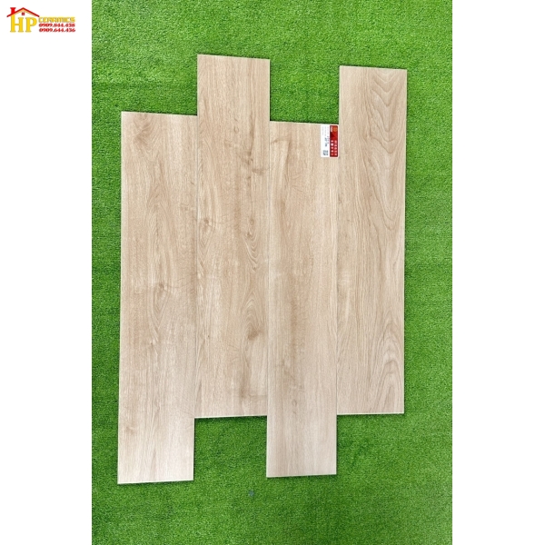 GẠCH  LÁT NỀN GIẢ GỖ 20X100 VÂN GỖ MÀU KEM SÁNG 20712 CAO CẤP 