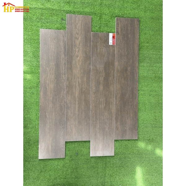 GẠCH LÁT NỀN GIẢ GỖ  20X100 VÂN GỖ MÀU ÓC CHÓ ĐẬM 20718 CAO CẤP