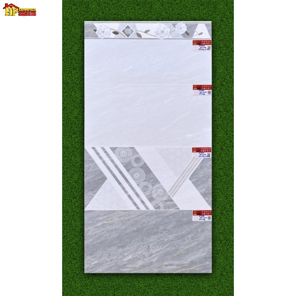 GẠCH ỐP TƯỜNG 30X60 VÂN ĐÁ XÁM ĐẬM LỢT ĐIỂM MẢNG TAM GIÁC CAO CẤP 