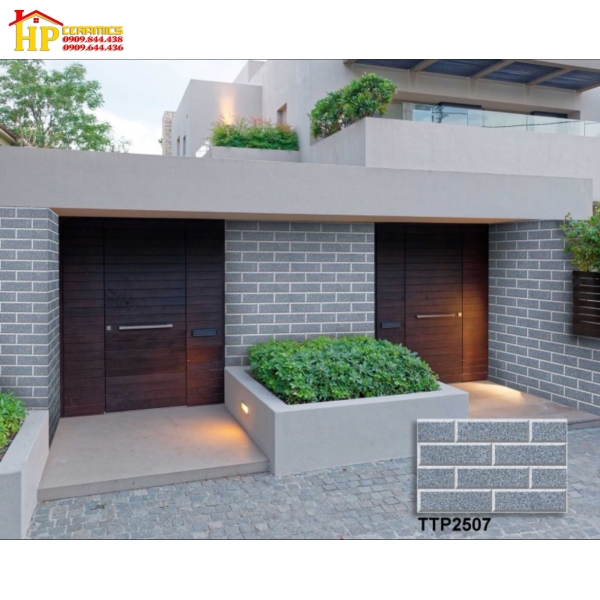 Gạch 25x40 trang trí xám
