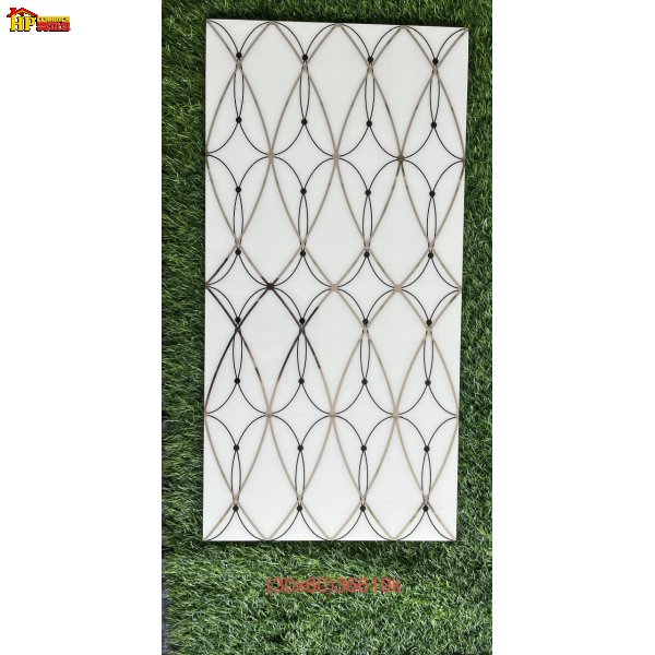 GẠCH TRANG TRÍ 30X60 HOA VĂN HÌNH HỌC ĐAN XEN TRẮNG 36619k NHẬP KHẨU CAO CẤP