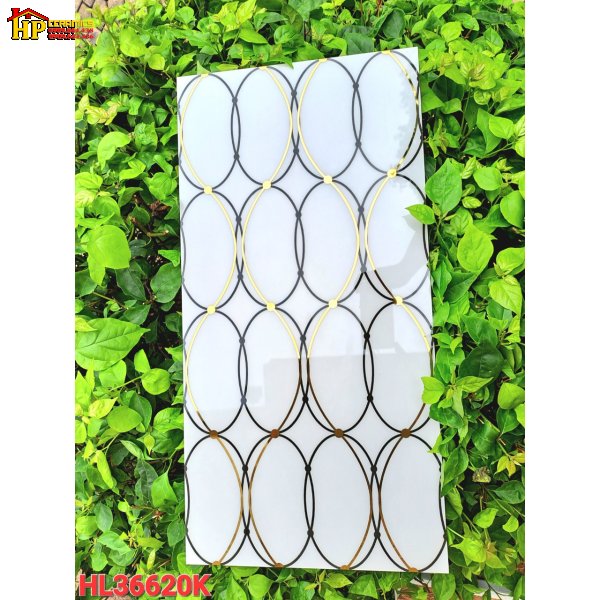 GACH TRANG TRÍ 30x60 TRẮNG NHỦ TRÒN DÀI 36620K NHẬP KHẨU CAO CẤP