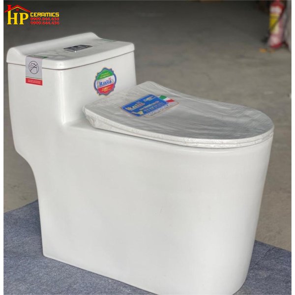 BÀN CẦU KHỐI  MÀU TRẮNG THÂN LÙN NHẬP KHẨU CAO CẤP