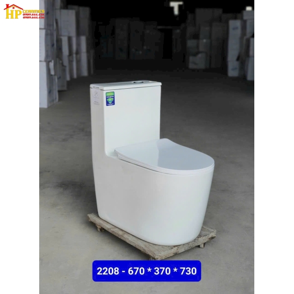 BÀN CẦU KHỐI THÂN CAO 2208 NẮP UF NHẬP KHẨU CAO CẤP GIÁ RẺ
