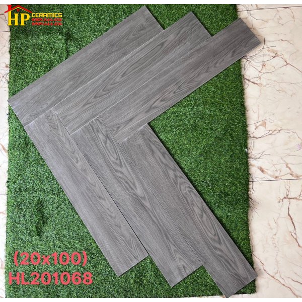 GACH LÁT  NỀN GIẢ GỖ  20X100 VÂN GỖ XÁM GHI  201068 NHẬP KHẨU CAO CẤP