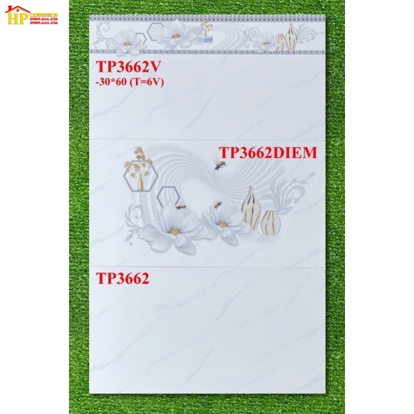 GẠCH ỐP TƯỜNG 30X60 TRẮNG  VÂN KHÓI  ĐIỂM HOA TRẮNG BÌNH VÀNG CAO CẤP GIÁ RẺ