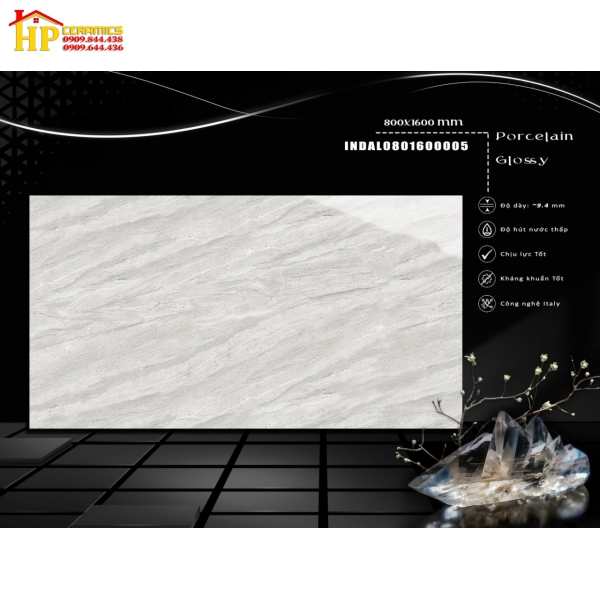 GẠCH LÁT NỀN 80X160 MÀU XÁM VÂN ĐÁ XÉO 05 NHẬP KHẨU CAO CẤP