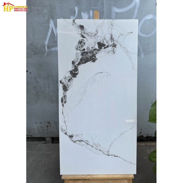 GẠCH lÁT NỀN 60X120  MÀU TRẮNG VÂN ĐEN ĐẬM NHẬP KHẨU CAO CẤP
