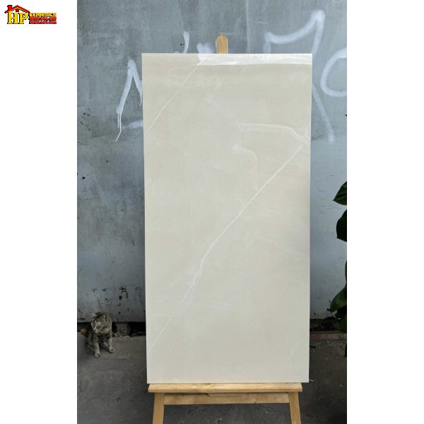 GACH LÁT NỀN 60X120 VÂN KEM BE LỢT NHẬP KHẨU CAO CẤP