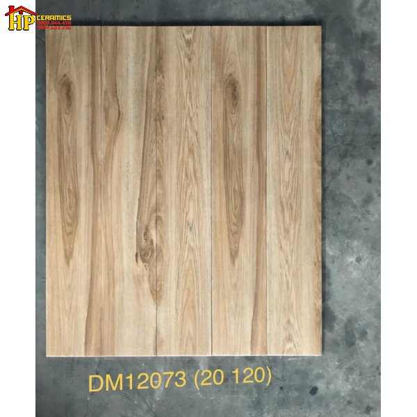 GẠCH LÁT NỀN GIẢ GỖ 20X120 VÂN GỖ VÀNG SỒI MỘC SÁNG 12073 NHẬP KHẨU CAO CẤP