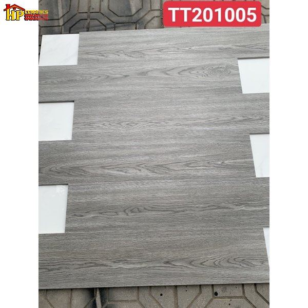 GẠCH LÁT NỀN GIẢ GỖ 20X100 VÂN GỖ XÁM TRẮNG  201005 NHẬP KHẨU CAO CẤP