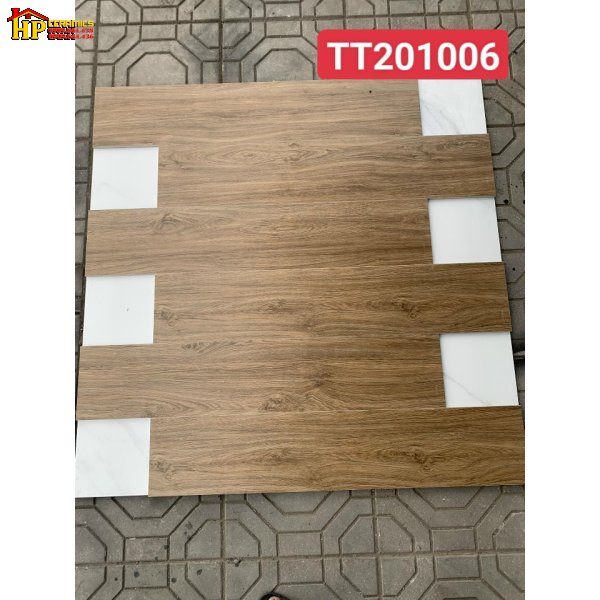 GẠCH LÁT NỀN GIẢ GỖ 20X100 VÂN GỖ XOÀI NÂU PHA KHÓI XÁM 201006 NHẬP KHẨU CAO CẤP