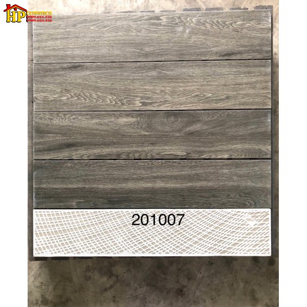 GẠCH LÁT NỀN GIẢ GỖ 20X100 VÂN GỖ NÂU SẪM ĐAN XEN XÁM ĐẬM 201007 NHẬP KHẨU CAO CẤP