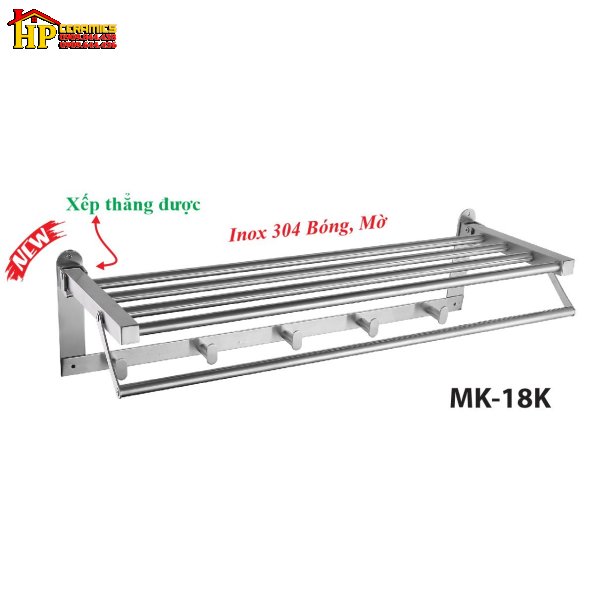 MÁNG KHĂN TẦNG INOX 304 BÓNG MỜ  MK18 CAO CẤP GIÁ RẺ