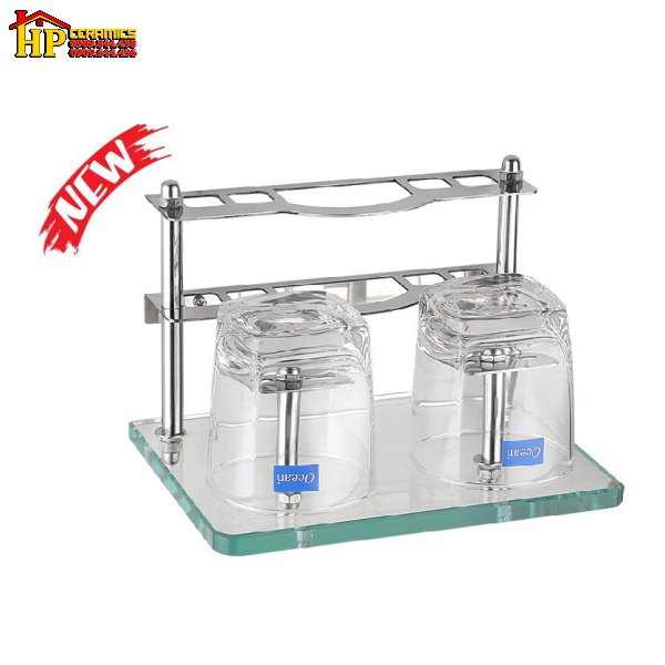 KỆ LY ĐÔI INOX 304