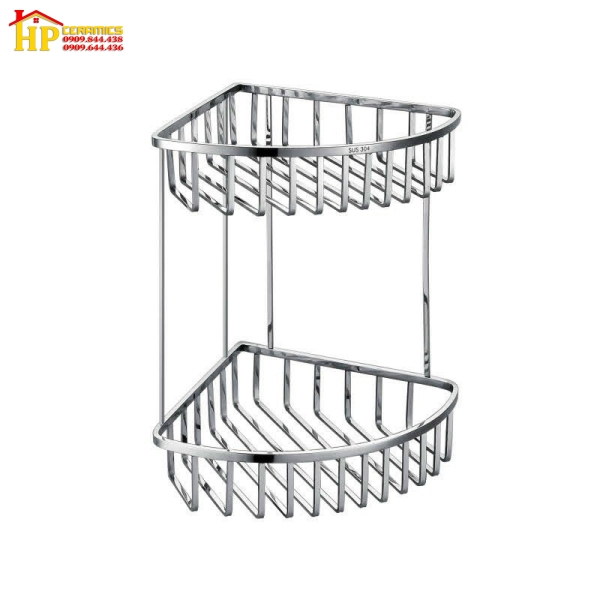 KỆ GÓC INOX 304  2 TẦNG RG3-2 CAO CẤP GIÁ RẺ