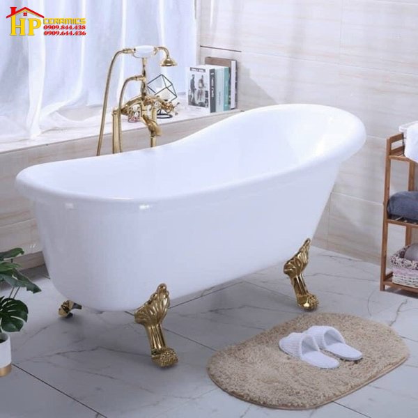 BỒN TẮM NẰM 1700X100 TÂN CỔ ĐIỂN CHÂN RỒNG BT01 CAO CẤP GIÁ RẺ