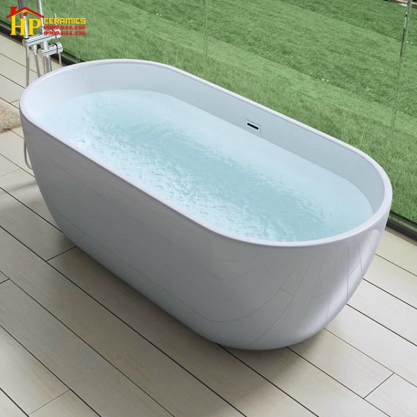 BỒN TẮM NẰM ĐỘC LẬP OVAN 1700X800X550  BT03 NHẬP KHẨU CAO CẤP
