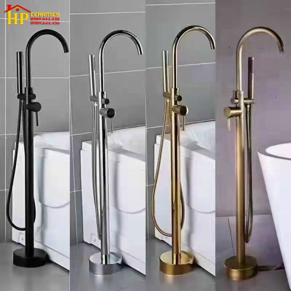 SEN BỒN TẮM ĐỘC LẬP ĐỨNG NÓNG LẠNH MẠ CROME 4 MÀU CAO CẤP GIÁ RẺ