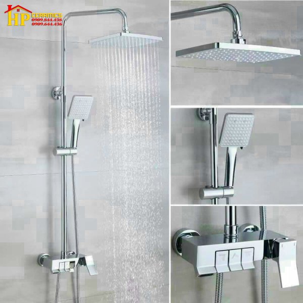 SEN CÂY TẮM ĐỨNG MẠ CROME NÓNG LẠNH PHÍM ĐÀN 8151 CAO CẤP GIÁ RẺ