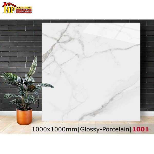 GẠCH LÁT NỀN 100X100 TRẮNG VÂN KHÓI 1001 CAO CẤP GIÁ RẺ
