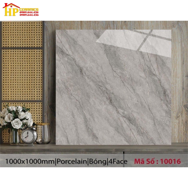 GẠCH LÁT NỀN 100X100 MÀU XÁM GHI VÂN ĐÁ XÁM MARBLE 10016 CAO CẤP GIÁ RẺ