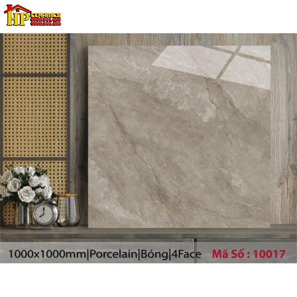 GẠCH LÁT NỀN 100X100 MÀU XÁM MOCHA VÂN ĐÁ MARBLE 10017 CAO CẤP GIÁ RẺ
