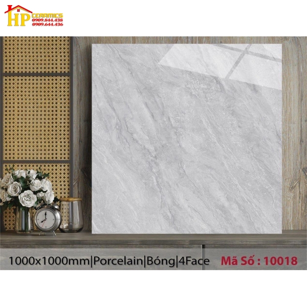 GẠCH LÁT NỀN 100X100 VÂN ĐÁ XÁM 10018