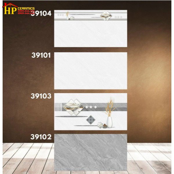GẠCH ỐP TƯỜNG 30X60 VÂN XÁM ĐẬM LỢT 39104