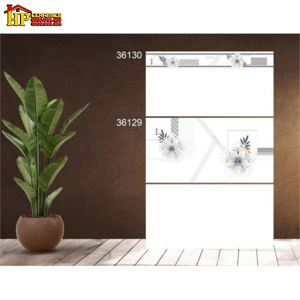 GẠCH ỐP TƯỜNG 30X60 TRẮNG TRƠN ĐIỂM HOA NỔI 3D 36130 CAO CẤP GIÁ RẺ