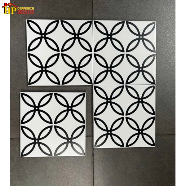 GẠCH BÔNG TRANG TRÍ 20X20 MÀU TRẮNG HỌA TIẾT HÌNH CÁNH HOA NHẬP KHẨU CAO CẤP GIÁ RẺ